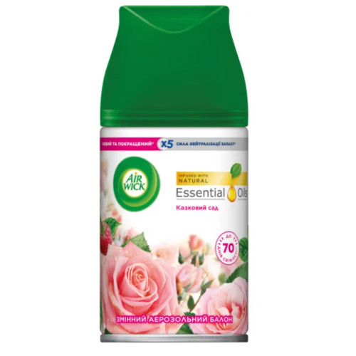 Змінний балон для автоматичного освіжувача повітря Air Wick FreshMatic Казковий сад, 250 мл
